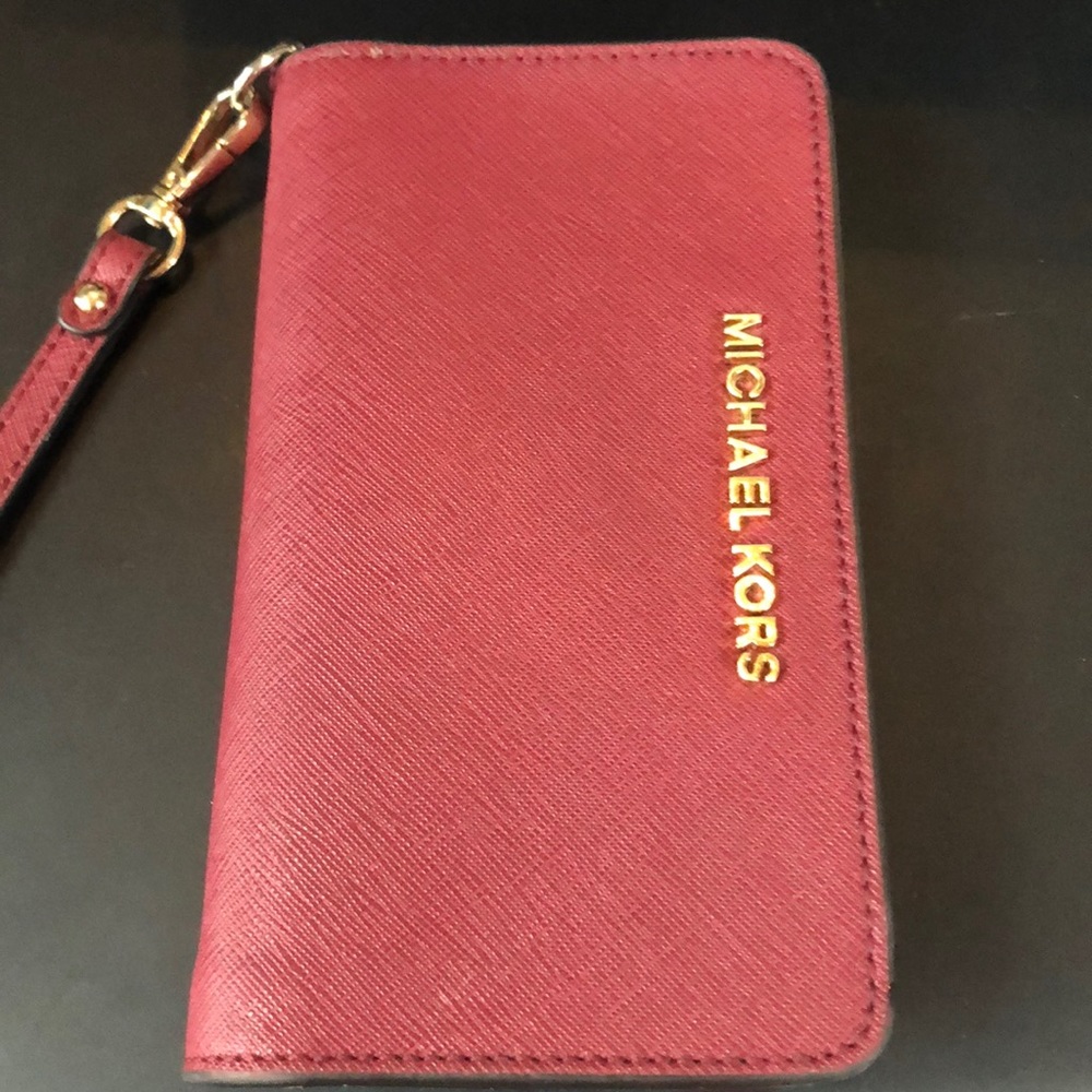 $18GENUINE MICHAEL KORS IPHONE 8 wallet phone case